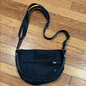 lululemon athletica Black Messenger Bag